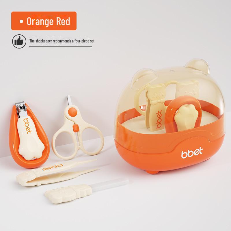 

Щипчики для ногтей для новорожденных и набор инструментов для ухода оранжевый