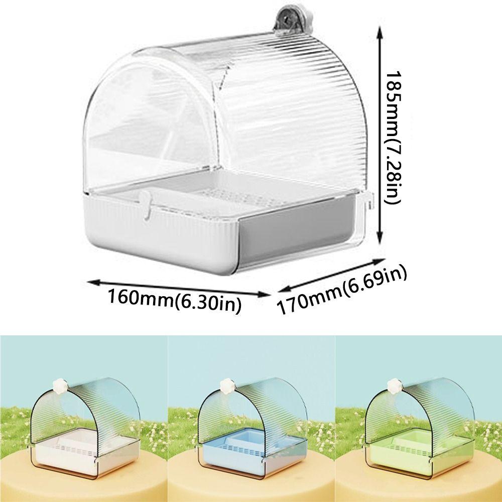 Bottom Drawer Parrot Bathtub Splash Proof Parrot Shower Box Bird Bathing Pool  Grooming Supplies