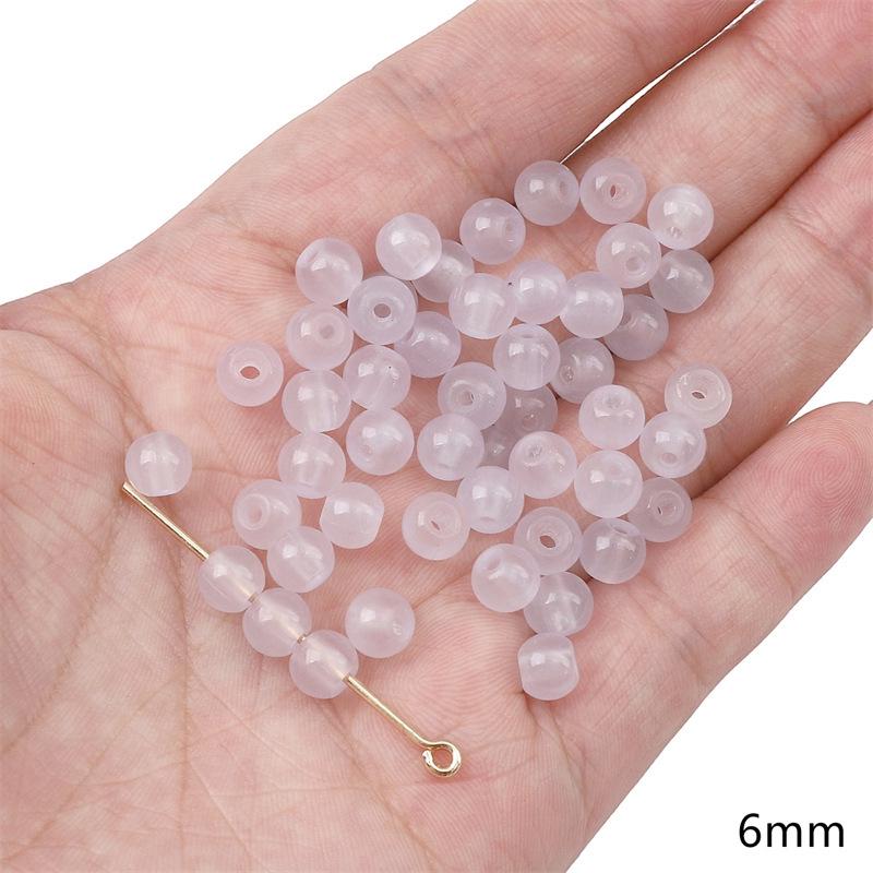 

Ручная работа Бамбуковый узел Стекло Фиолетовые круглые бусины Сделай сам Браслет Ожерелье Ювелирные изделия 20 pieces per pack