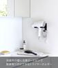 Yamazaki Tower Wall-Mounted Dryer Holder (Black, Approx. 16cm W x 9.3cm D x 11.8cm H) [Includes Drywall Tweezers and Wood Screws] for Drywall Walls,