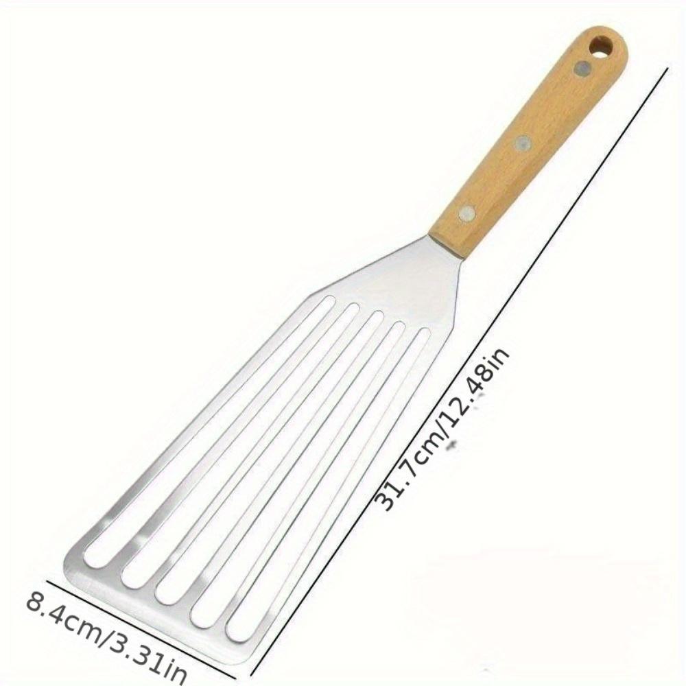 1PC Food Grade Stainless Steel Slotted Shovel Fish Spatula Multi-Purpose Stainless Steel Home Kitchen Cooking Supplies