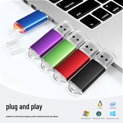 Pen Drive USB com Clipe Giratório de Múltipla Capacidade e Carcaça de Metal