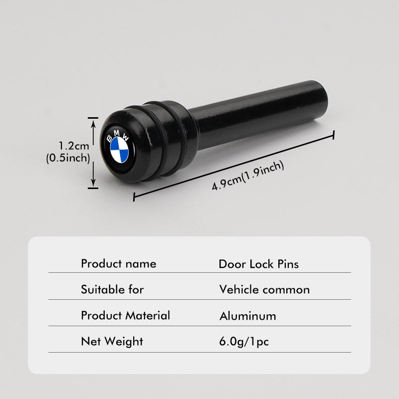 2025 Horké 2/4ks Auto Slitina Zámek Dveří Pin Bezpečnostní Pojištění Příslušenství Pro BMW E87 E70 E91 E30 G20 E92 E93 E60 E46 E90 G30 E53 X