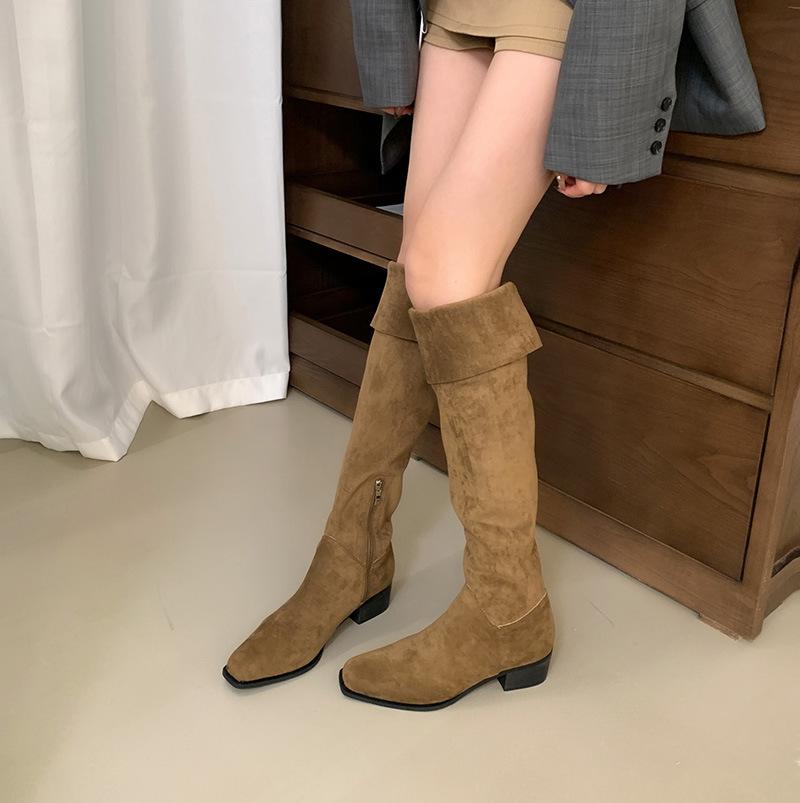 Wear more than one boot Heel over the knee boots boots boots boots autumn and winter heap knight martin boots 35 чёрный 8676₽