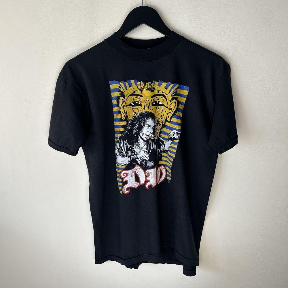 Vtg DIO 80#039s Band Tshirt Basic Black Unisex Tshirt Men Women S5XL KH13163 S
