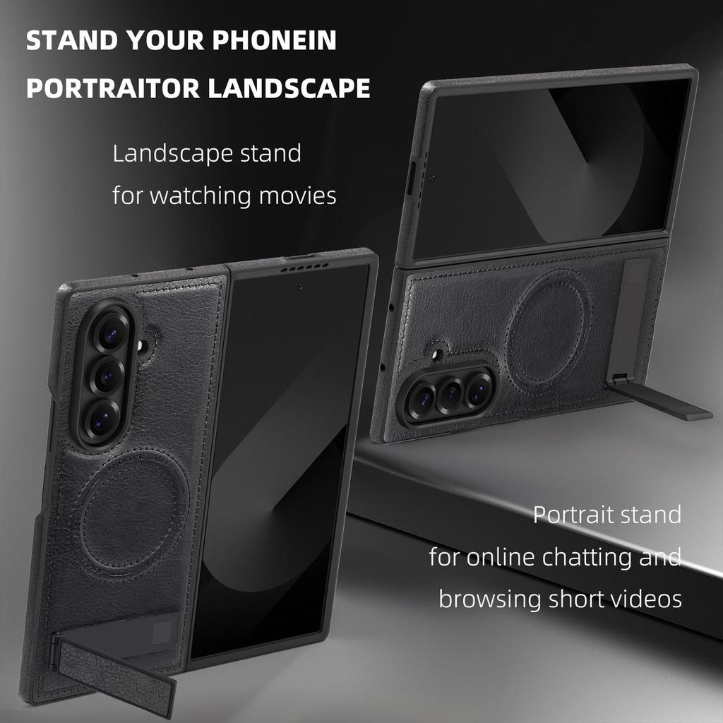 Samsung Z Fold7/Z Fold6 Magnetic Stand Crystal Shield Business Phone Case