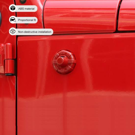 For 2018-2025 Jeep Gladiator JT/Wrangler JL Red Exterior Antenna Base Cover Trim