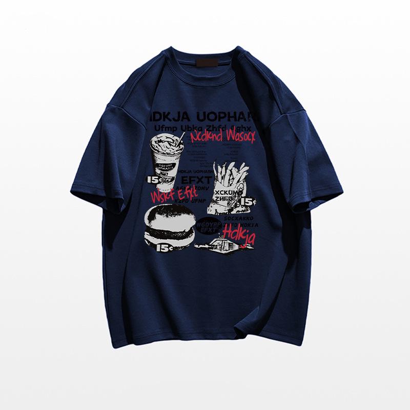 

Women s Oversized Heavyweight Cotton Short-Sleeve T-Shirt - Spring/Summer 2025 Collection M темно-синього кольору