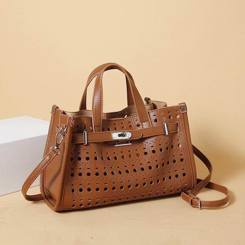 Premium Hollow Handbag Bag Women's New Fashion Versatile Shoulder Messenger Bag Commuter Tote Bag