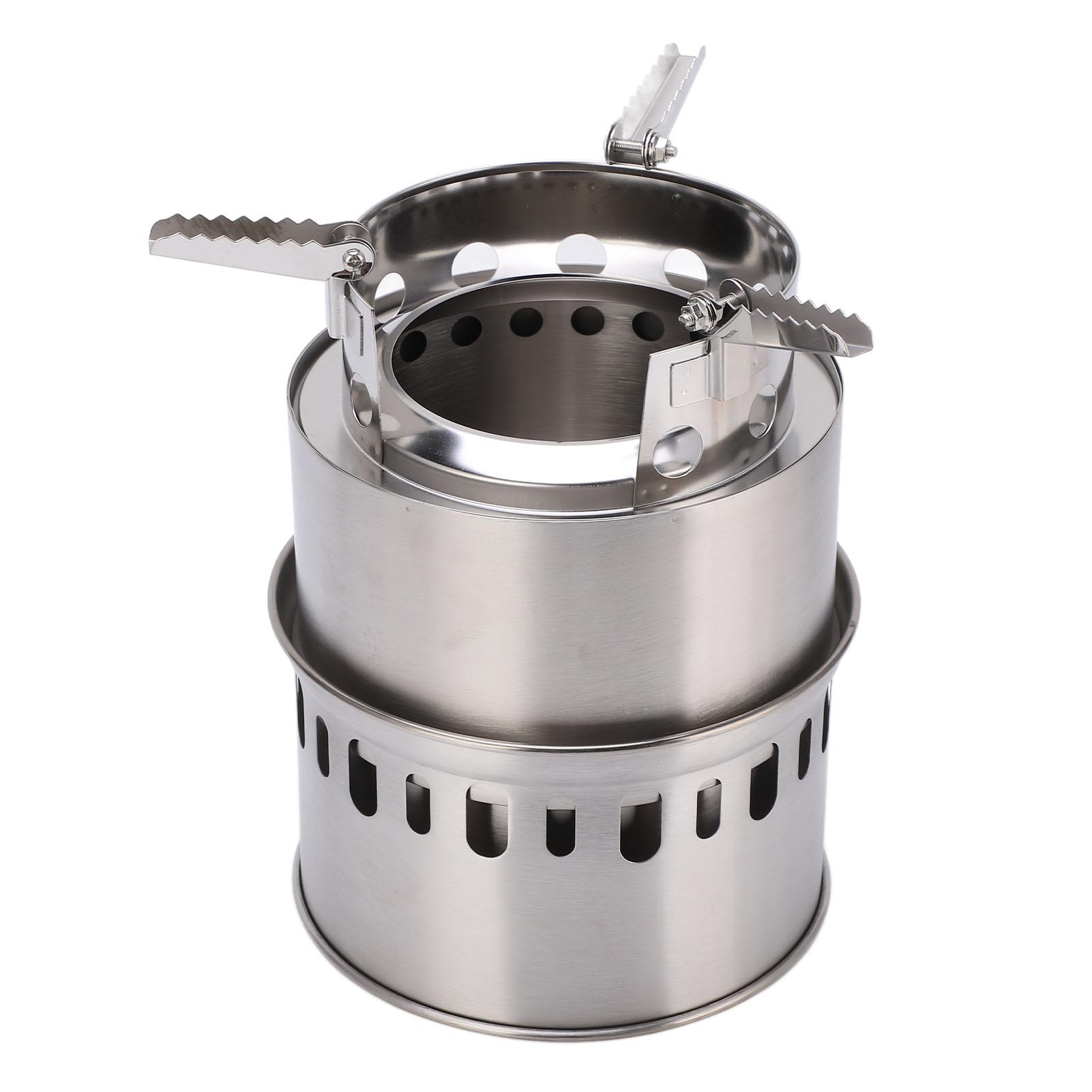 

Camping Stove Portable Wood Burning Stove for Outdoor Backpacking Hiking Traveling Picnic BBQ Style D