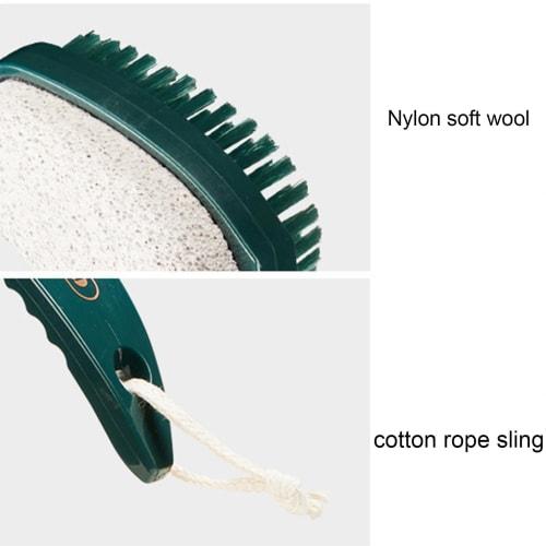 Pumice Stone Shower Brush, Multifunctional Foot Scrubber and Foot Callus Remover - This Gentle and Comfortable Bathroom Accessory Features a Pumice St