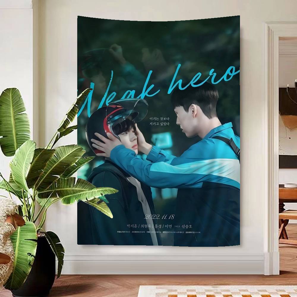 

Korean Tv Series WWeak Hero Class 1 2 Printed Large Wall Tapestry Indian Buddha Wall Decoration Witchcraft Bohemian Decor 74x94cm(29x37in)