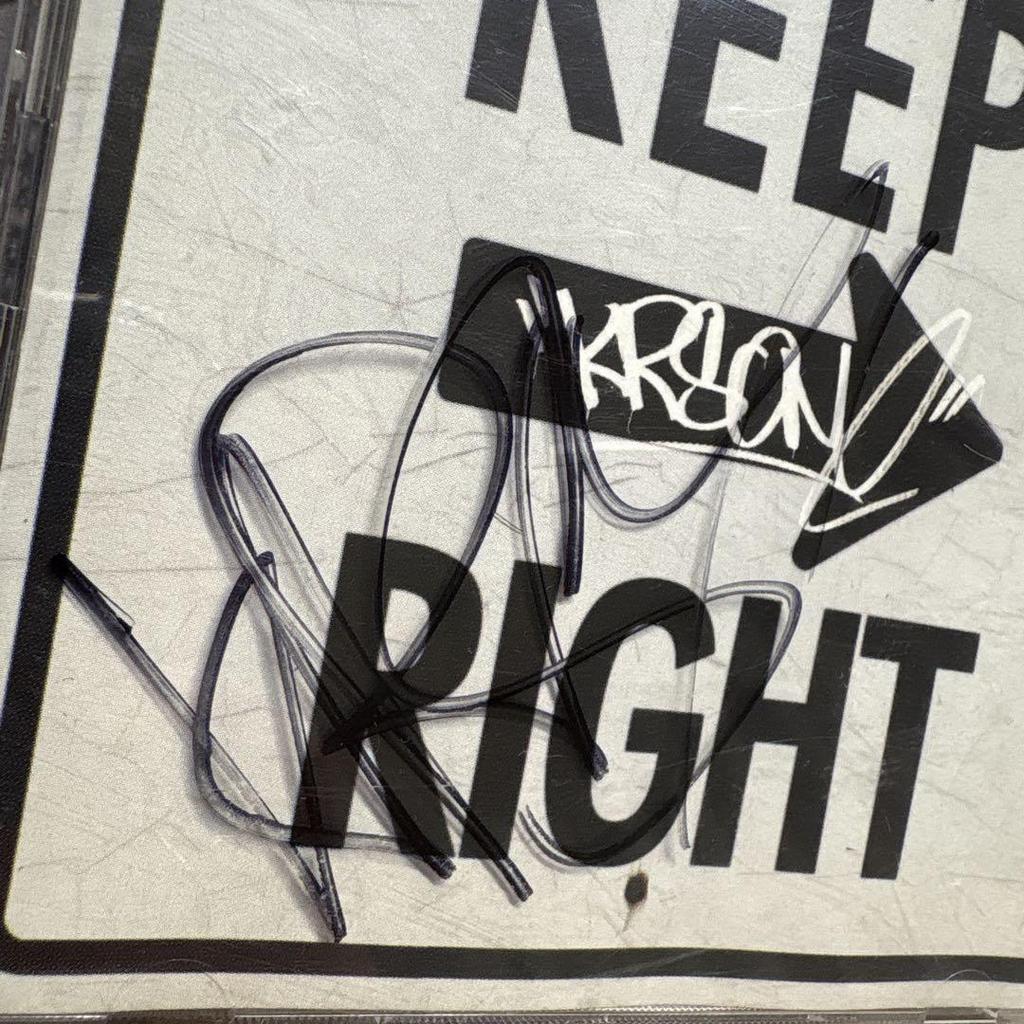 [USED] CD KRS-ONE KEEP RIGHT Signed by the Person In Question