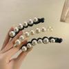 Pearls Hairpins Banana Clip for Women Ponytail Twist Claw Sweet Hairpin Girl Ponytail Barrettes Hairgrips Hair Accessories