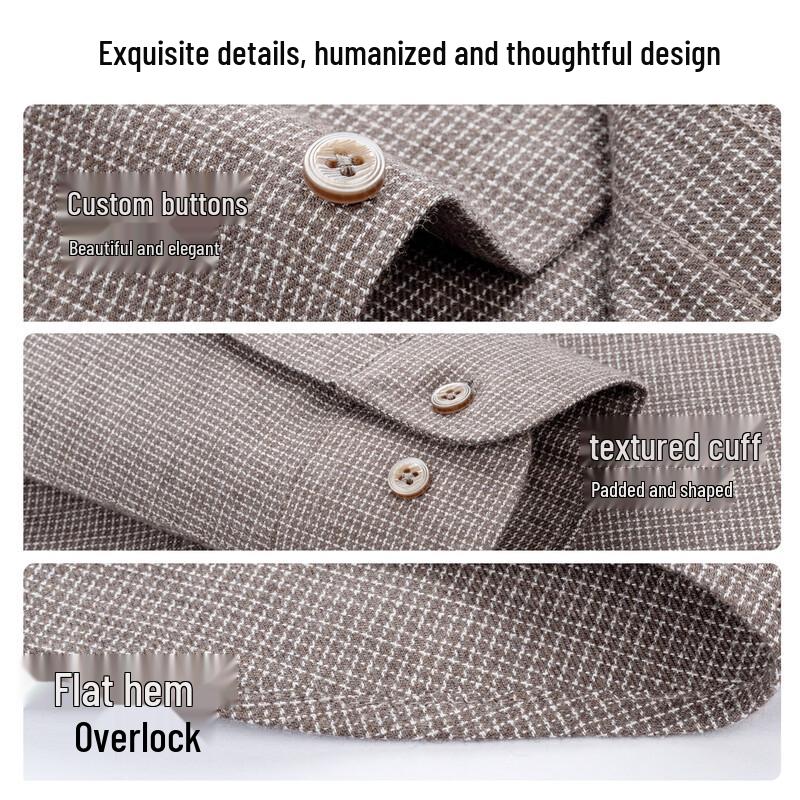 FIRS Men's Double-Sided Brushed Flannel Shirt