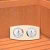 Accurate Digital Sauna Temperature & Humidity Meter with Large Display Strong Pine Wood Thermometers for Wellness Center