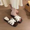 Retro woven slippers women's summer wear new thick-soled wedge sandals casual vacation sandals
