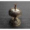 Vintage Style Table Decor Brass Floral Calling Bell, Hotel Counter Bell, Desk Bell, Office Decor Bell, Table Decor, Gift Bell
