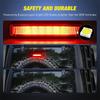 Led 3Rd Brake Light For Jeep Wrangler Jl 2018-2024 Rear High Mount Stop Light Brake Lamp Smoked Lens