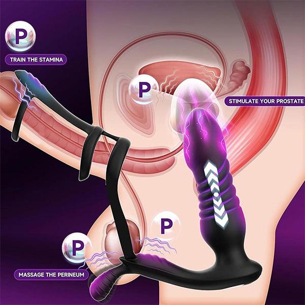 Sex Toys Vibratori anali Dito Massaggio alla prostata Stimolatore della prostata Masturbatore maschile Sex Toys per uomini Gay