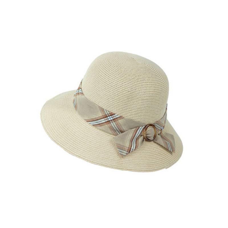Summer Straw Sun Hat With Large Brim For Women Sun Protection Stylish Beach Accessory
