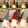 Christmas Ornaments with Lights Glowing Faceless Old Man Rudolph Doll Dwarf Goblin Doll Xmas Celebration Decoration