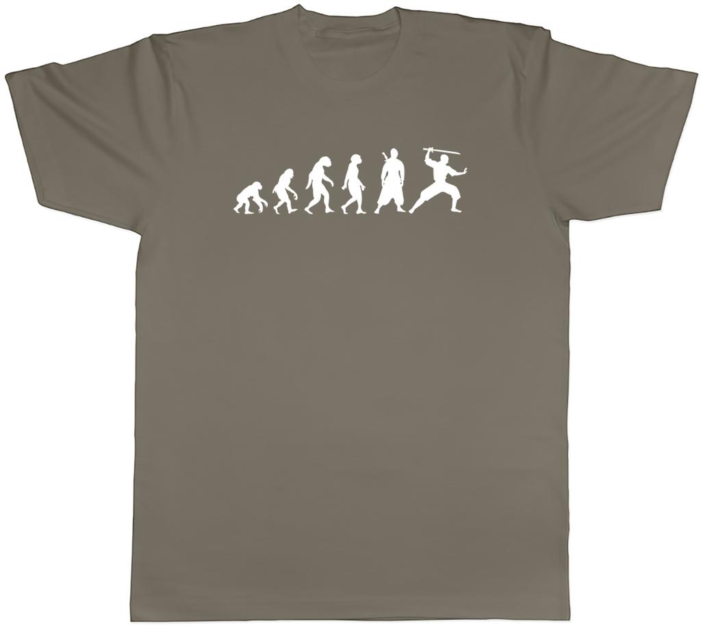 Evolution of Ninja Unisexs TShirt Martial Arts Shinobi Samurai Karate Unisex Tee