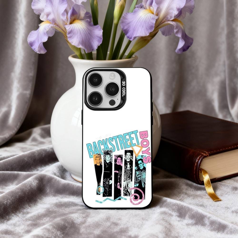 American Band B-Backstreet B-Boys Phone Case For iPhone17,16,15,14,13,12,11 Plus,Pro Max Black Candy silver phone case