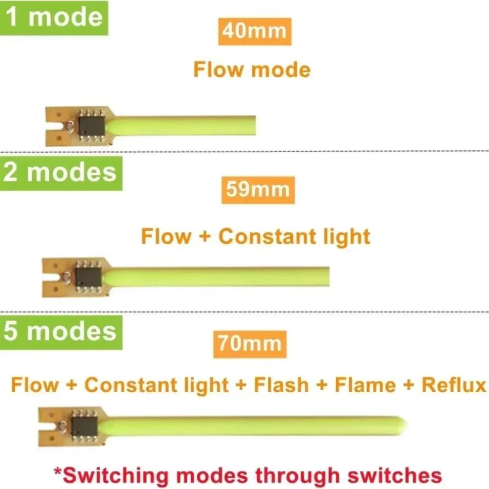 70 59MM DC3V Meteor Shower Filament Flowing Water Lamp Bring A Box LED COB Filament Diodes Parts Incandescent Light Accessories