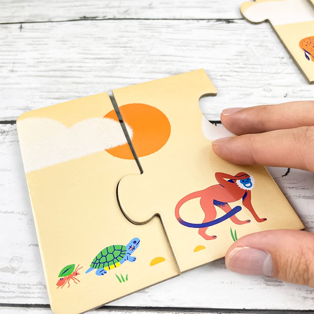 Educational Toy Puzzle for Ages 3 and Up, Jigsaw Puzzle, Large Puzzle, Educational Puzzle, Order, Observation, Picture Matching, Animal Puzzle,