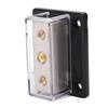 2 Way Power Distribution Block 0GA In 4GA Out Distribution Connecting Block Universal for Car Audio