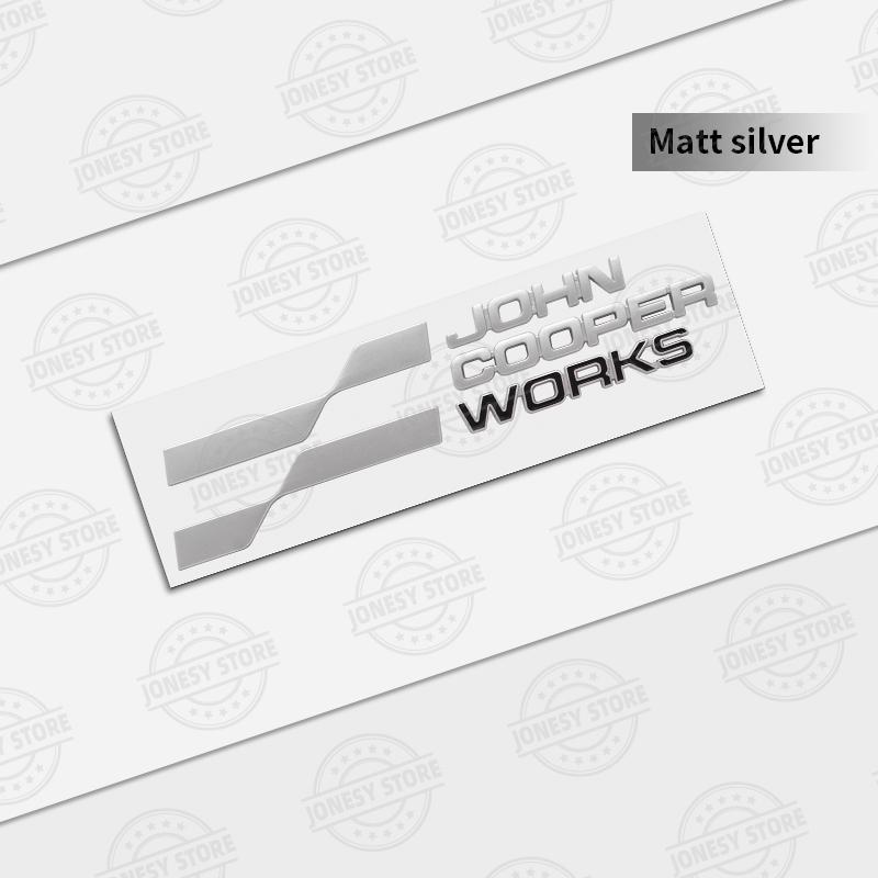 Logo Metallo Auto John Cooper Works Badge 3D Scritta Adesivi Adesivo Baule Per MINI Cooper S JCW R56 R57 R58 R59 R60 R61 F56 F57