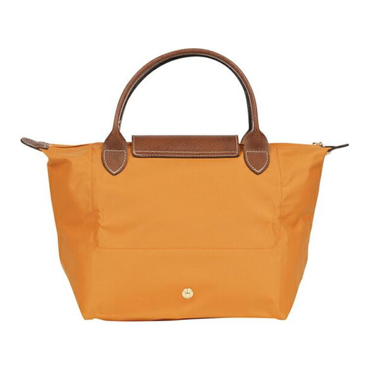 Longchamp Le Pliage Original 23 Kurzer Griff Druckknopf Reißverschluss Recycelter Stoff Mit Lederbesatz Knödel-Tragetasche Klein Damen-Tragetaschen 1621089025
