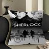 S-Sherlock Holmes Detective Series Pillow Cover Sofa Cushion Cover Home Room Decoration Children Gift