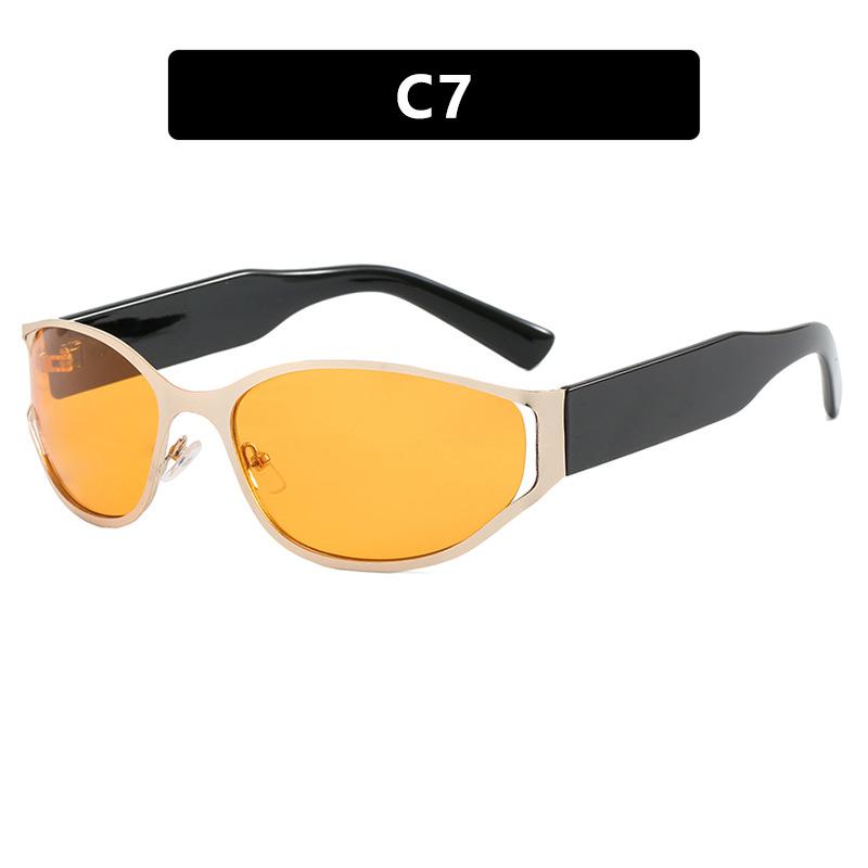 

Модные солнцезащитные очки с большой оправой, трендовые, с защитой от УФ-лучей, женские солнцезащитные очки, вогнутой формы as shown in the picture