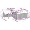 VidaXL Salon de jardin 11 pcs avec coussins noir résine tressée, ensemble de canapés d'extérieur, salon de jardin 3327086