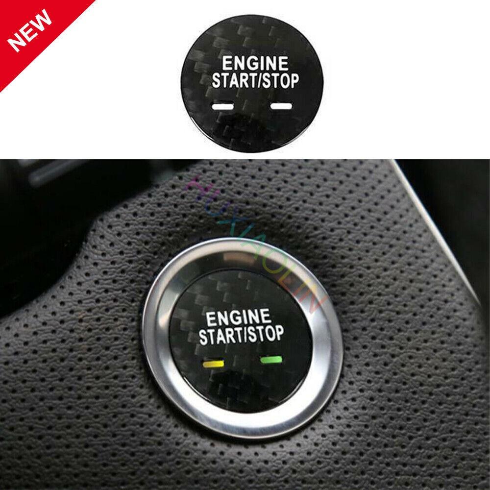 For Cadillac CT6 2016-2020 Real Carbon Fiber Ignition Switch Start Button Frame