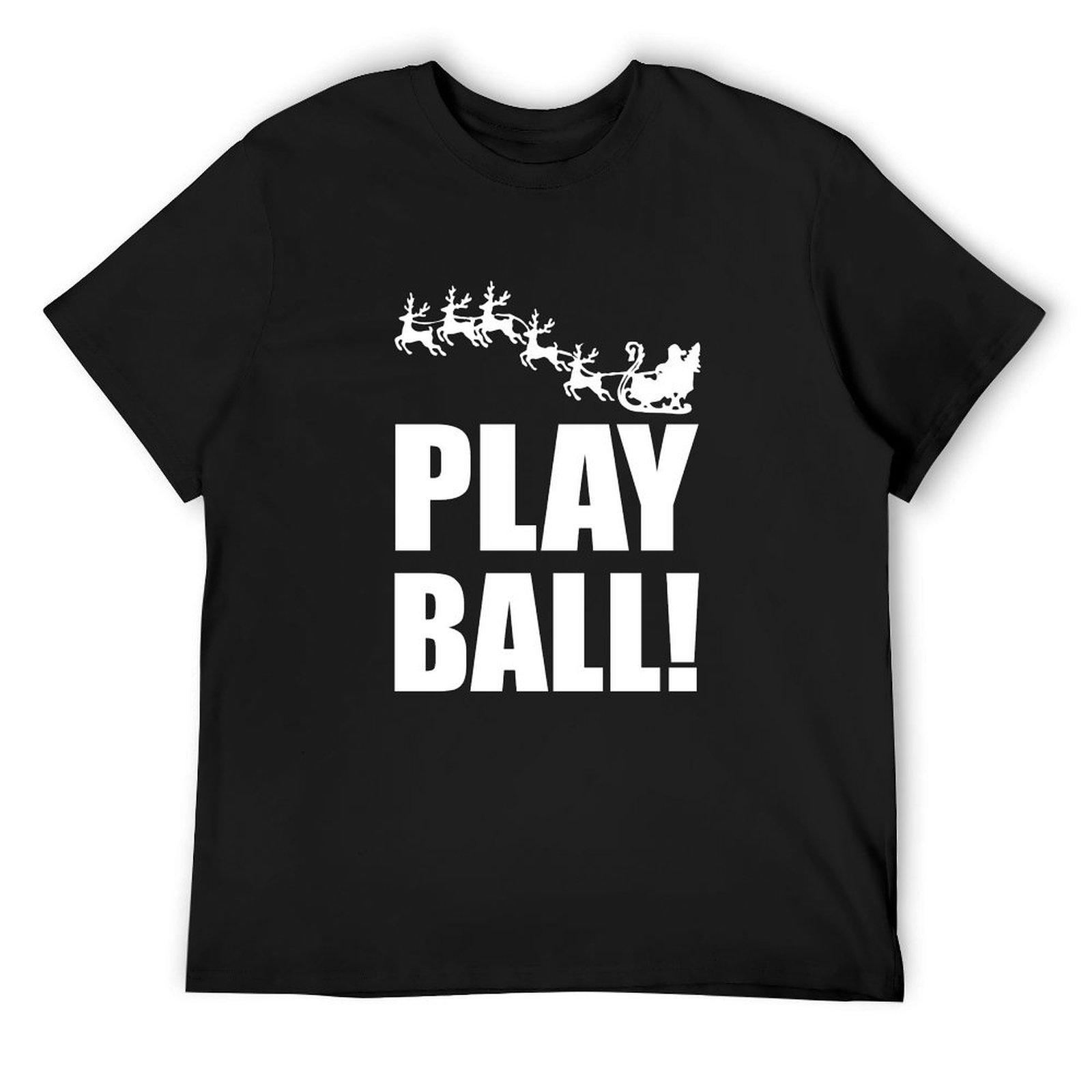 

Aunt Bethany Christmas Play Ball T-Shirt sweat Short sleeve tee t shirts for men cotton 4XL