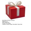 1/2/3Pcs Mini Christmas Gift Box Figurine 3D Printed White Bow Red Present Box Holiday