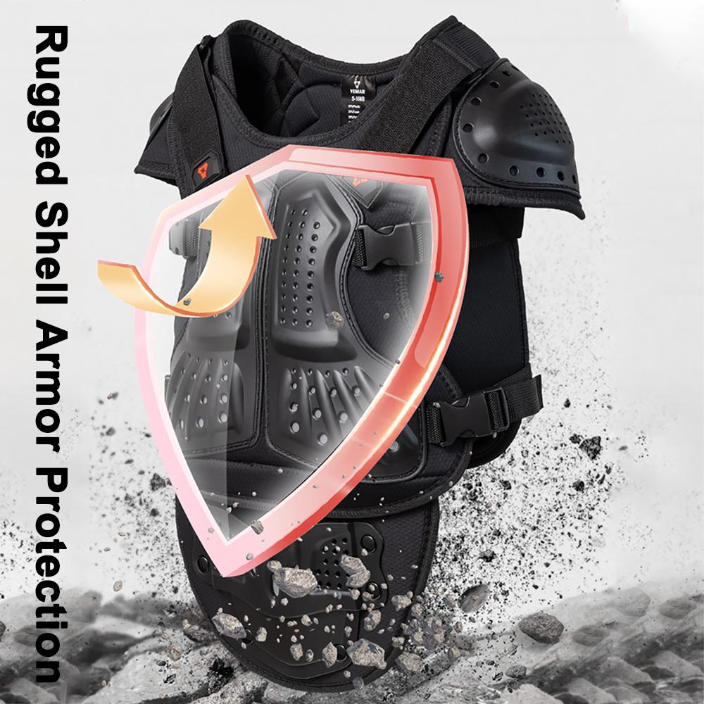 VEMAR New Motorcycle Vest Back Chest Protector Children's Motobike Off-Road Dirt Cycling Armor Kid Motocross Protective Jacket