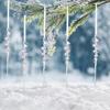 5pcs Threaded Ice Cone Pendant Christmas Acrylic Simulated Ice Bar Decoration Atmosphere Arrangement Ice Cones And Ice Bars