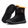 Winter Children's Snow Boots Waterproof Cotton Shoes Thick Warm Non-slip Boots In The Tube Casual Kids High-top Boots