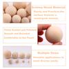 1-50Pcs Wood Ball Dia 6mm-75mm Wooden Primary Color Solids Round Wooden Ball Decoration DIY Home Painted Parts