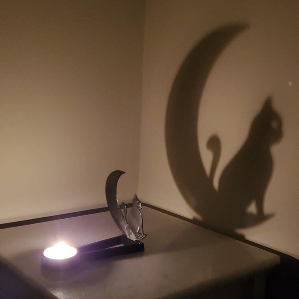 Funny Candle Holder Table Decoration Innovative Shaow-Candle Holder For Bedroom Decor