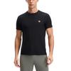 Fila Fitness Fashion Casual Solid Color Short Sleeve T-Shirt Men Tops Deep-Black A11M521127ABK