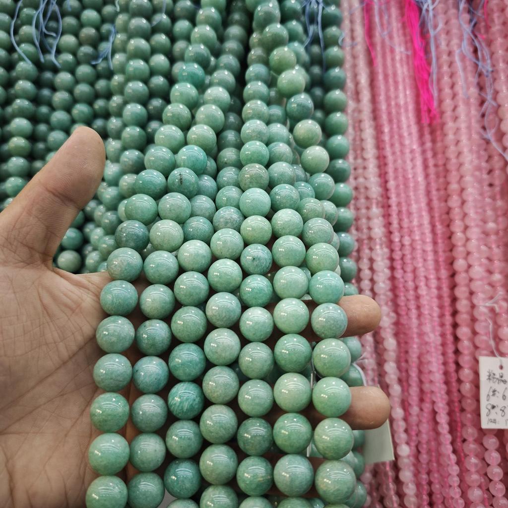 Jade Amazonite Round Beads - DIY Jewelry Accessories & Buddhist Beads