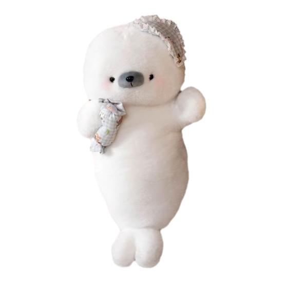 Seal Plush Doll Soft Stuffed Animal Pillow for Sleep & Anxiety Relief 70cm Cute