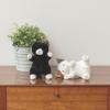 Live Heart Mascot Posies Black Cat (approx. 16cm Long) Cute Cat Plush Figurine 37770-73