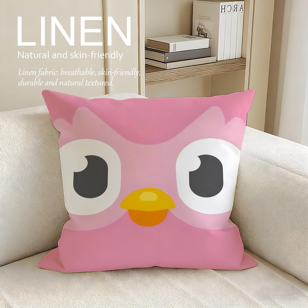 Game Duolinggo Cushion Cover Pillowcase Set Pcs x x Breathable Washable Sofa Cushion Cover