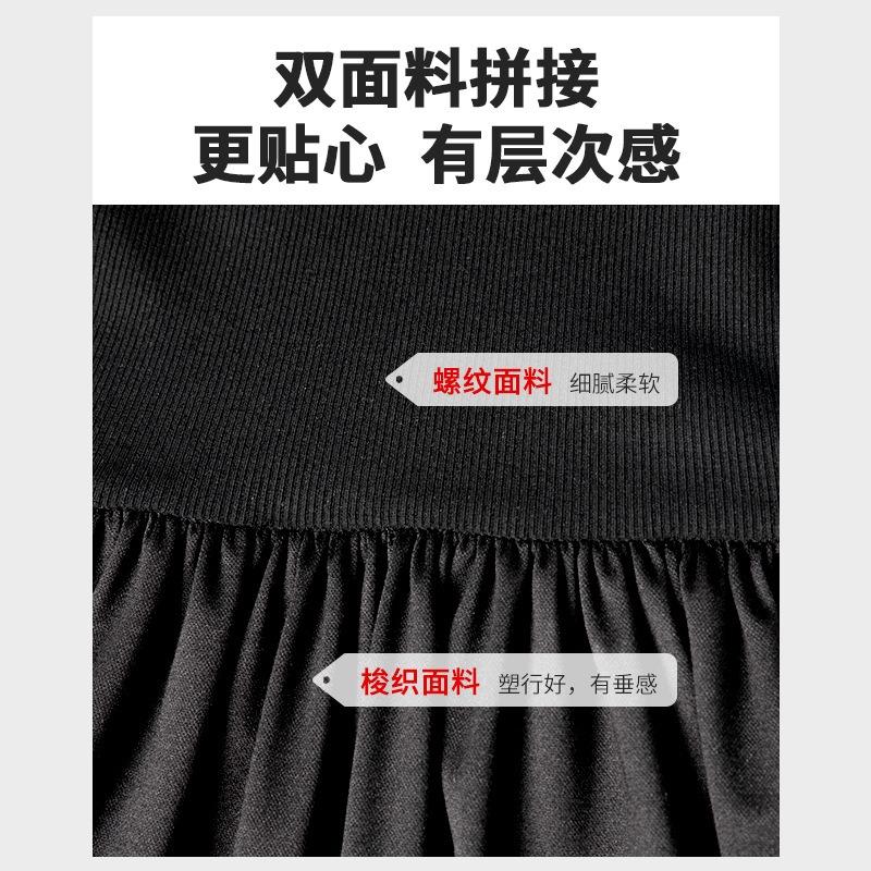 Black Sleeveless Vest Dress, New Women's High-end Hepburn Style Temperament Waist Dress, Summer